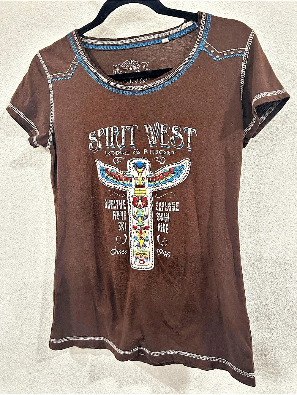 Panama Jack Spirit West Lodge & Resort Graphic Short Sleeve Tee Large
